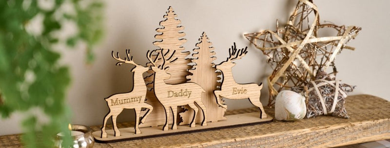 Christmas Reindeer Family Decorations
