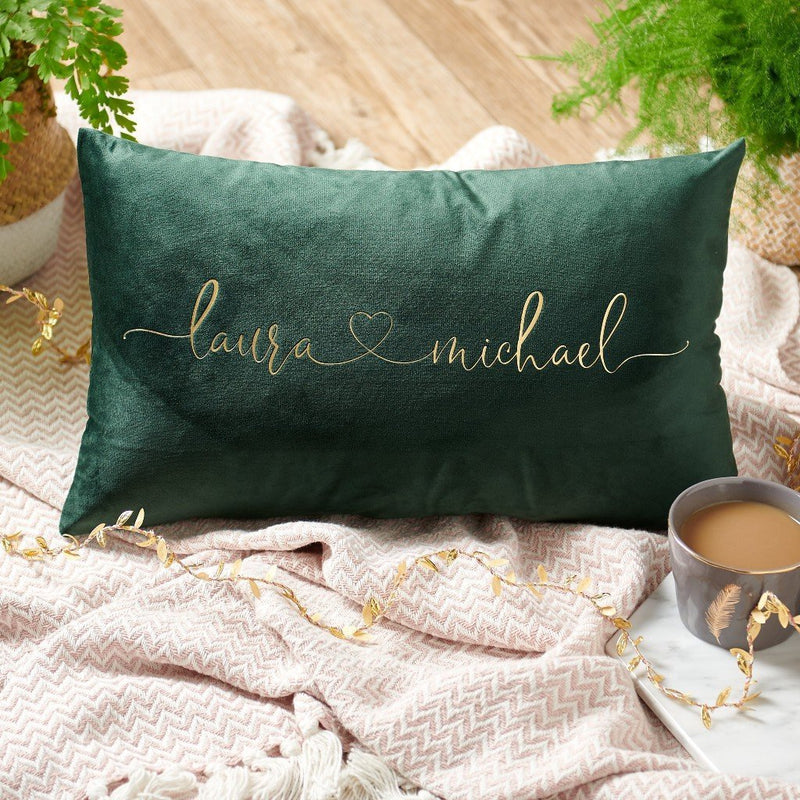Unique Valentine’s gifts for girlfriends - Couples Velvet Cushion 
