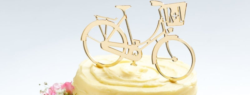 Personalised Bicycle Wedding Cake Topper - Wedding Gifts - Sunday's Daughter