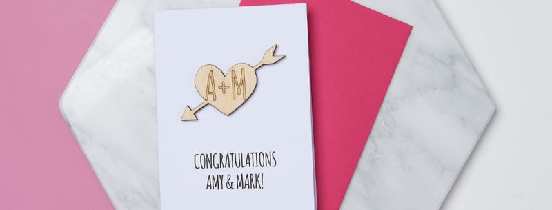 Personalised Keepsake Engagement Card for Couples