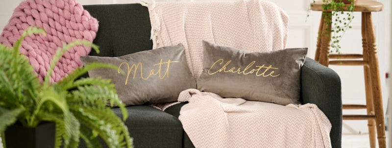 Valentine's Day Gift Guide Blog Post | Personalised Couples Cushion Set