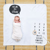 Speech Bubble Baby Milestone Blanket