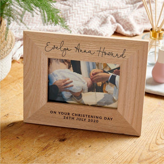 Personalised Christening Photo Frame