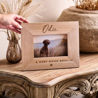 Personalised Dog Wooden Picture Frame