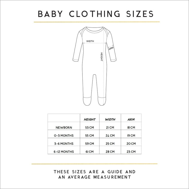 Baby Clothing Size - Sunday's Daughter