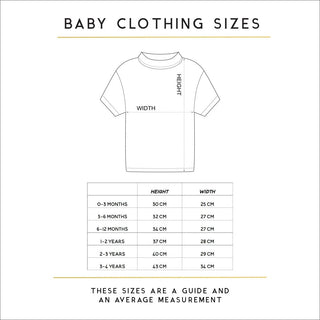 Baby Clothing Sizes  - Sunday's Daughter