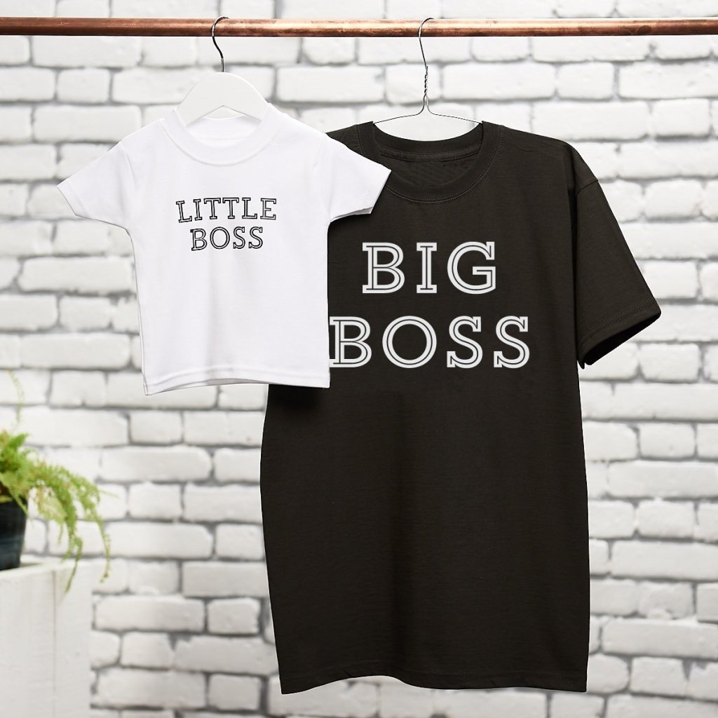 Big Boss, Little Boss T Shirt Set - Sunday's Daughter