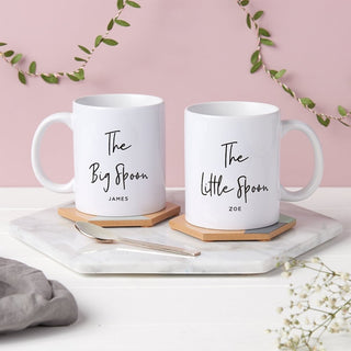 Big Spoon, Little Spoon Personalised Mug Set - Sunday's Daughter