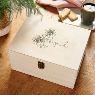 Birth Flower Keepsake Box - Sunday's Daughter