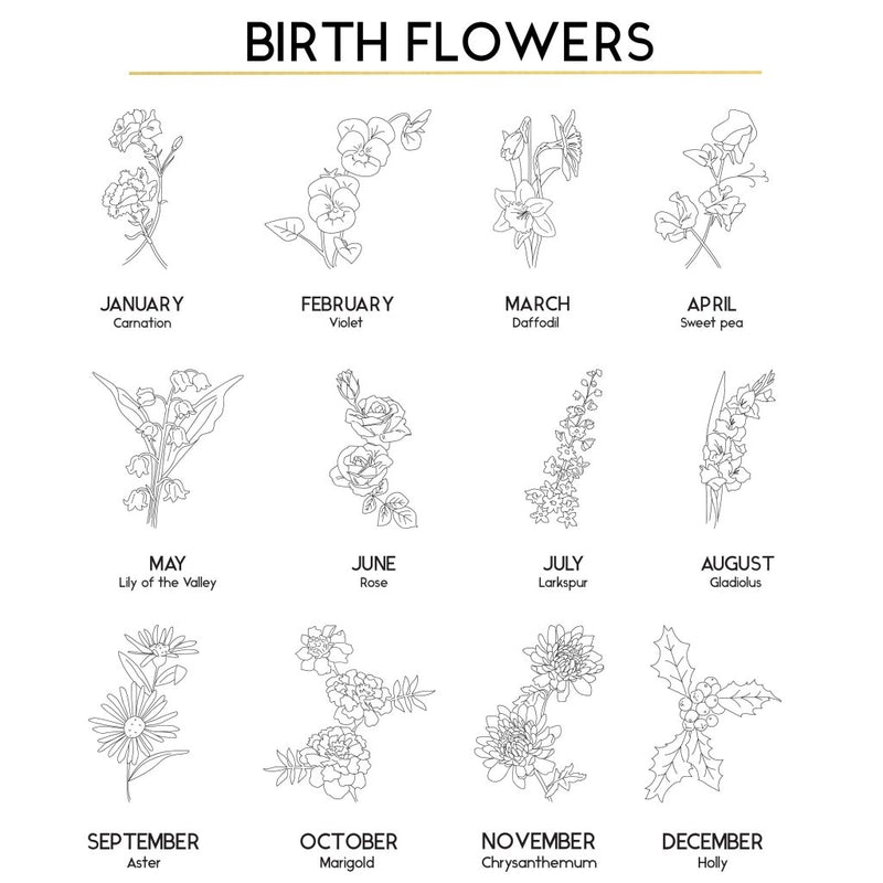 Birth Flowers - Sunday's Daughter