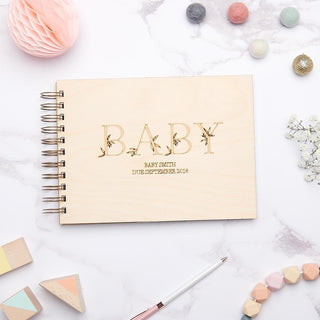 Botanical Baby Shower Guest Book - Sunday's Daughter