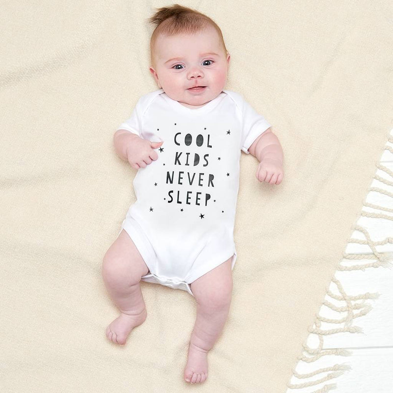 Cool Kids Never Sleep Baby Grow - Sunday's Daughter