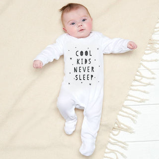 Cool Kids Never Sleep Baby Grow - Sunday's Daughter