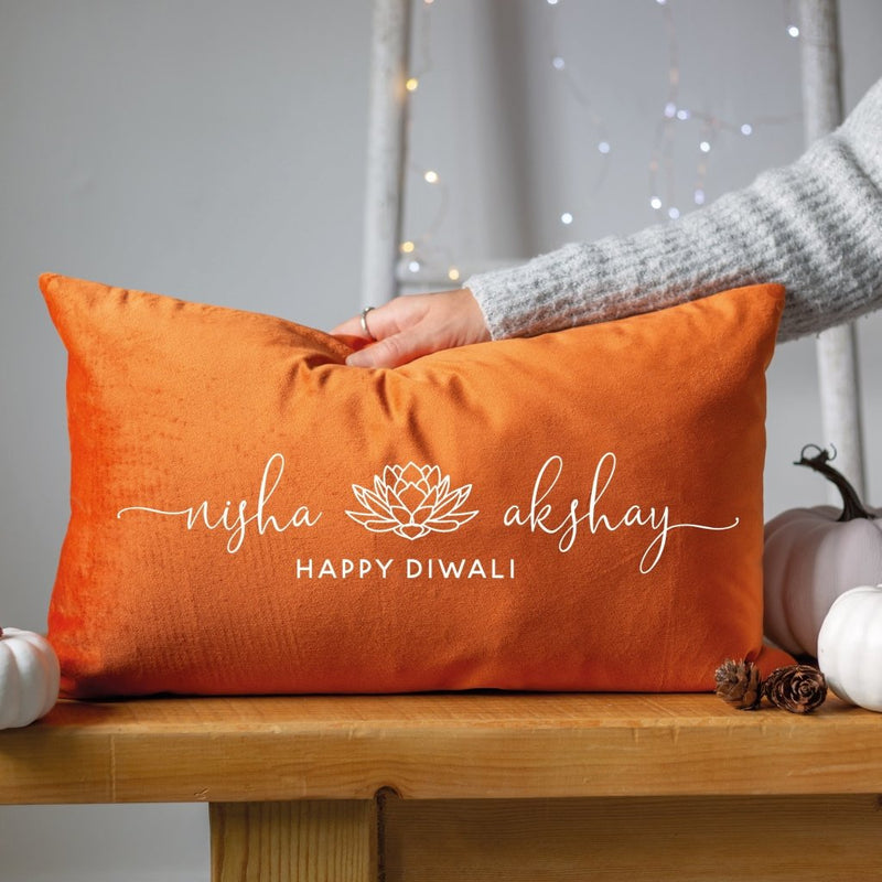 Couples Diwali Cushion - Sunday's Daughter