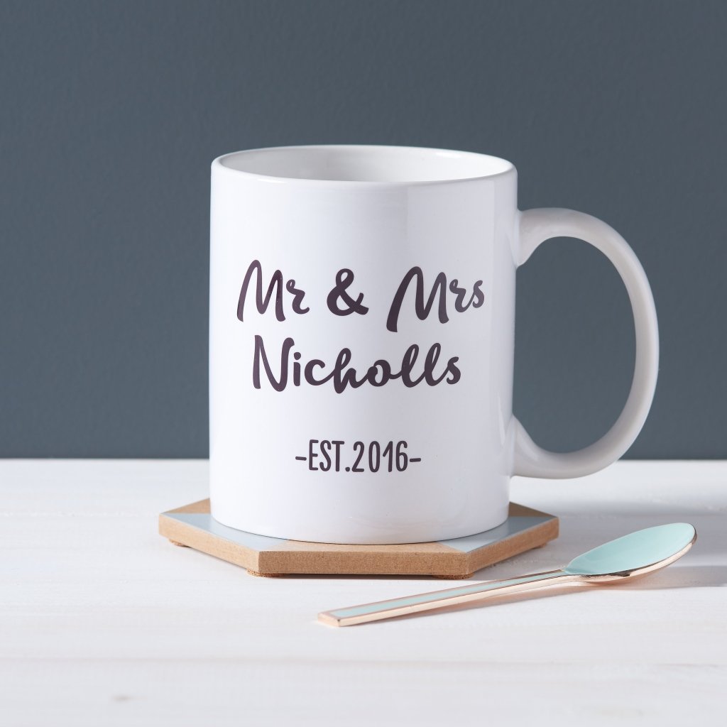 Couples Personalised Mr And Mrs Mug - Sunday's Daughter