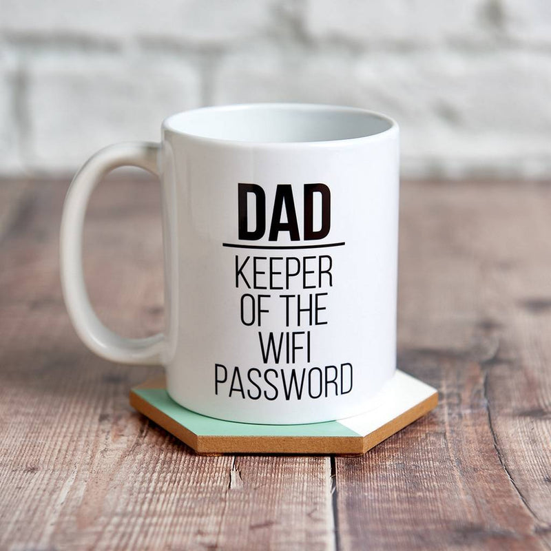 Dad Keeper Of The WiFi Password Mug - Sunday's Daughter
