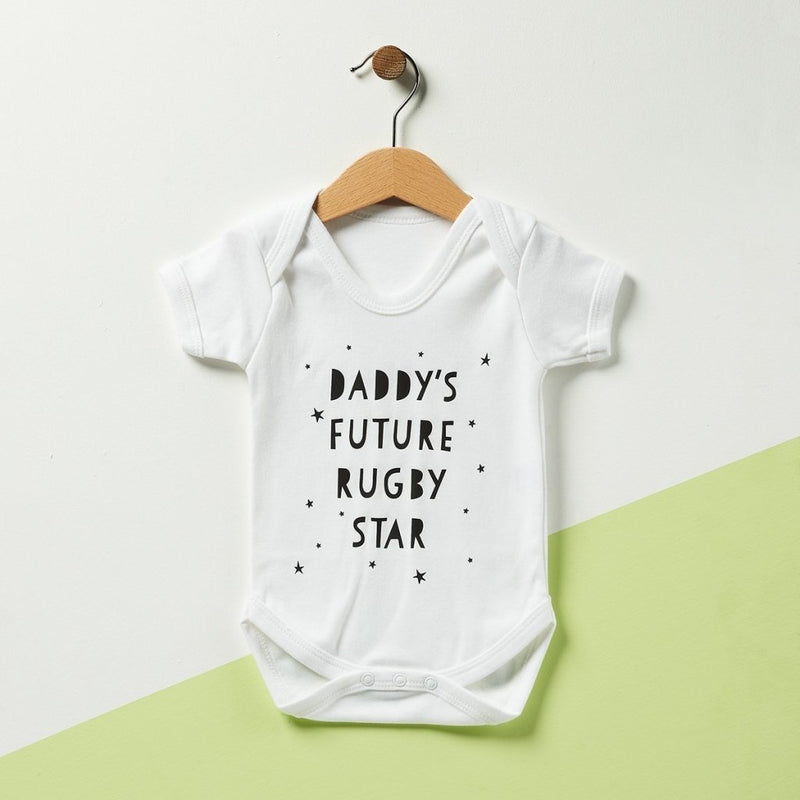 Daddy's Future Sports Star Personalised Babygrow - Sunday's Daughter