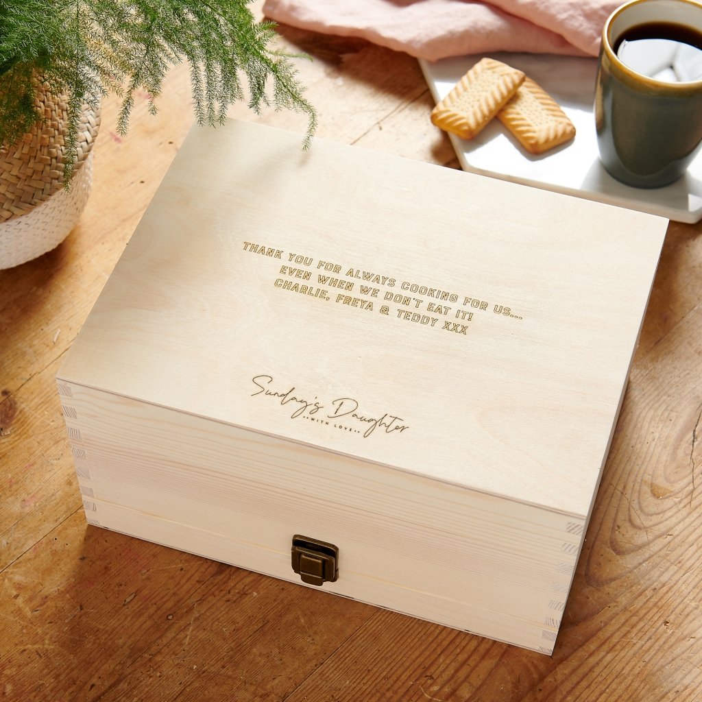 Dad’s Recipes Father’s Day Gift Keepsake Box - Sunday's Daughter