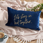 Decorative Stay In Bed Velvet Cushion - Sunday's Daughter