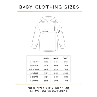 Baby Clothing Sizes - Sunday's Daughter