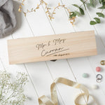 Engraved Wedding Wooden Wine Box