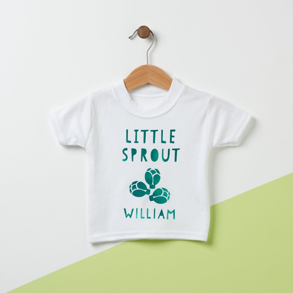 First Christmas Little Sprout Baby T Shirt