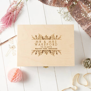 5th wedding anniversary keepsake box