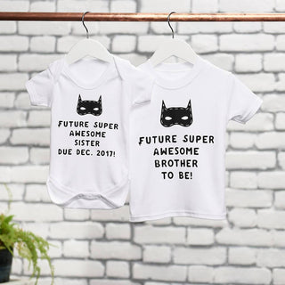 Future Super Sister Brother To Be Clothes Set 