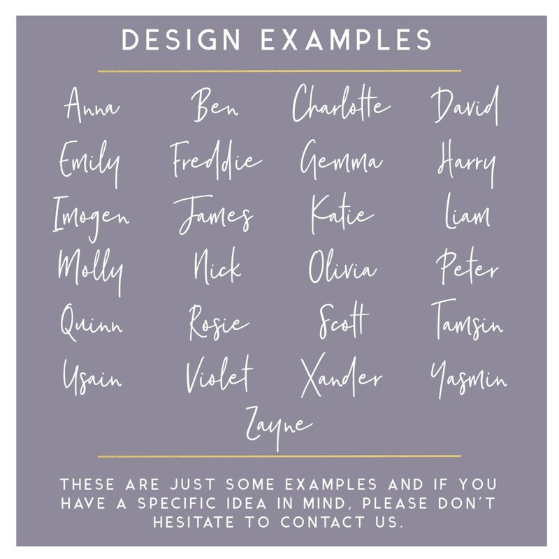 Name design examples