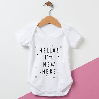 Hello, I'm New Here Baby Grow