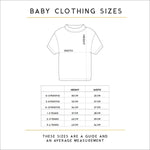 Baby Clothing sizes t-shirt