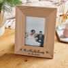 Mr and Mrs Wooden Photo Frame