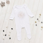 Personalised 1st Christmas Starburst Baby Grow