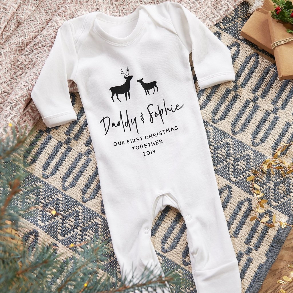 Personalised Baby's First Christmas Babygrow - Sunday's Daughter