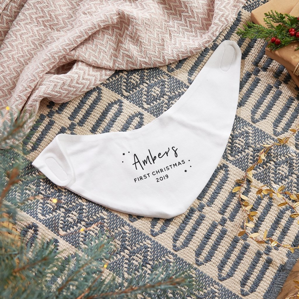 Personalised Baby's First Christmas Bib - Sunday's Daughter