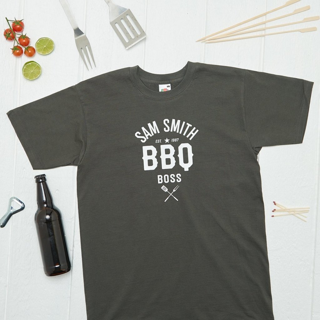 Personalised BBQ Boss T Shirt - Sunday's Daughter