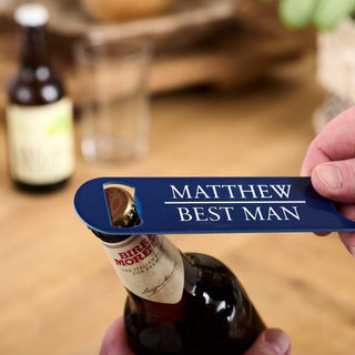 Personalised Best Man Metal Bottle Opener - Sunday's Daughter