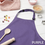 Child's apron purple example