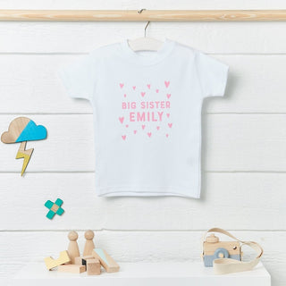 Personalised Big Sister t shirt