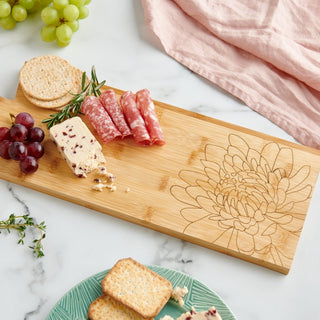 Personalised Birth Flower Serving board - mother's day gifts - sunday's daughter