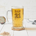 Personalised Birthday Beer Glass Tankard
