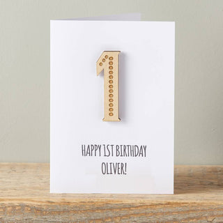 Personalised First birthday card