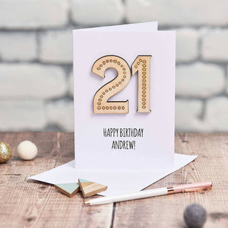 21st birthday card