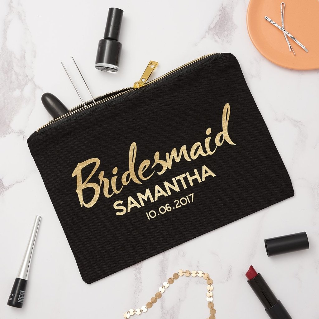 Personalised Bridesmaid make up bag