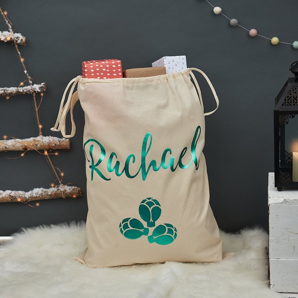 Personalised Brussels Sprout Christmas Sack