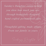 About Us - Sunday's Daughter
