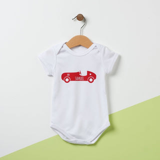 retro car babygrow