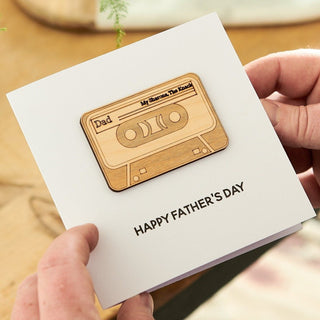 Wooden Keepsake Father's Day Card