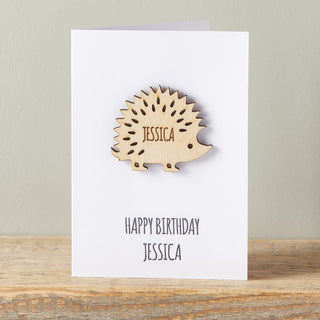 Hedgehog birthday card