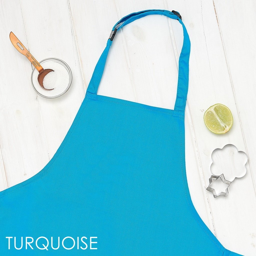 Child's apron turquoise example - Sunday's Daughter